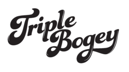 Triple Bogey Script Logo Black